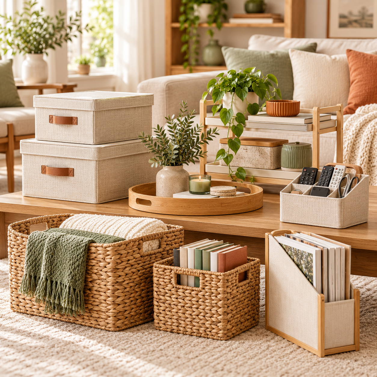 Living Room Organization